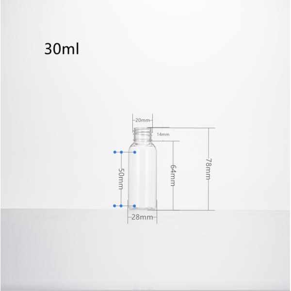 Flip Cap Empty Plastic Bottle Container With Clamshell Travel Small