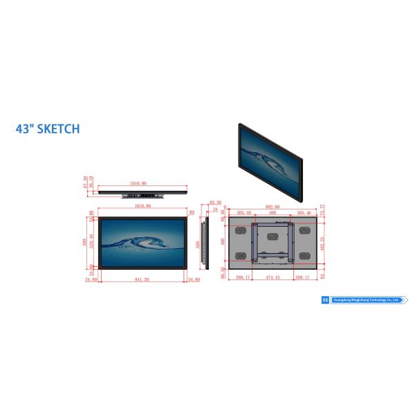 MJK Wholesale 32 Inch LCD High Definition Android Digital Poster Signage Wall Mounted Media Player