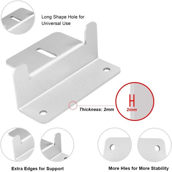 Triangle Bracket Solar Panel Mounting Z Brackets for RV Boat Roof Off-Grid Installation