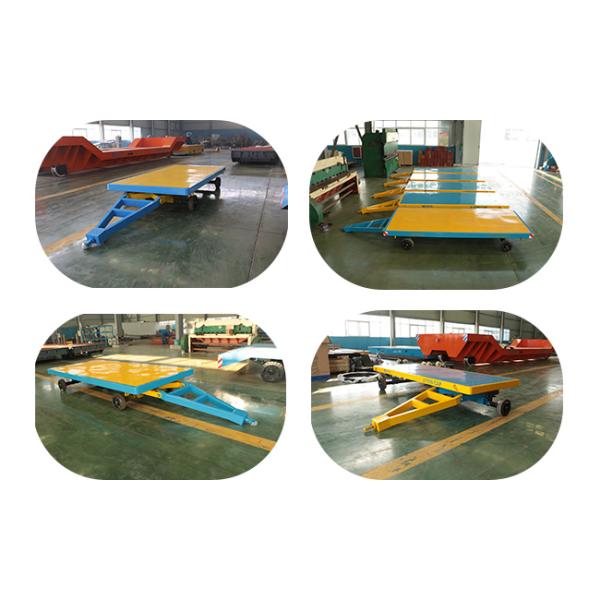Easy Operated Heavy Duty Plant Trailer / Material Handling Carts Towing Control