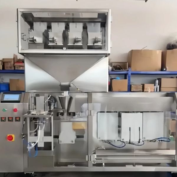 3 Chamber Automatic Counting Packing Machine 5kw Premade Pouch Fill And Seal Machine