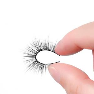 Buy cheap 0.25mm 100%  Faux Mink Eyelashes , 3D Mink Magnetic Eyelashes product