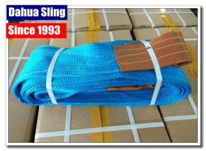 China LOGO Printable Polyester Lifting Slings For Construction WLL 8000kg on sale