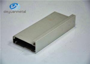 China Silver Anodized Aluminium Extrusion Profile For Aluminium Cabinet Decoration , 6063-T5 on sale