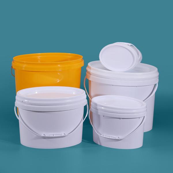 OEM Color Printing 6L-19L Oval PP Plastic Bucket Drum Pails Container with Holder
