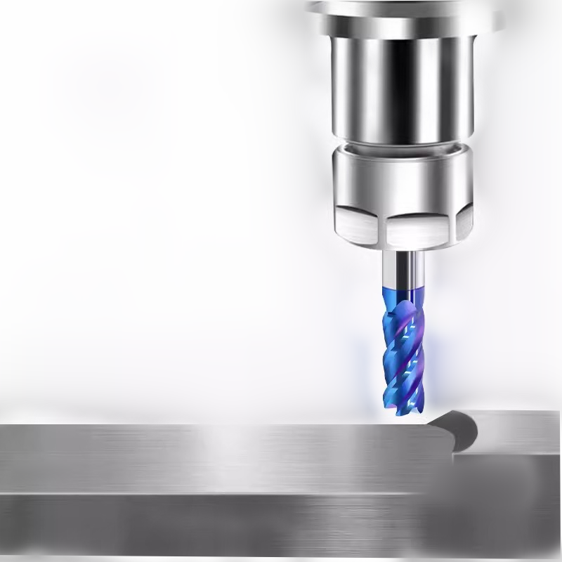 M2 HSS PM Carbide Corner Radius Milling Tools End Mill 2 Flutes Customized Length