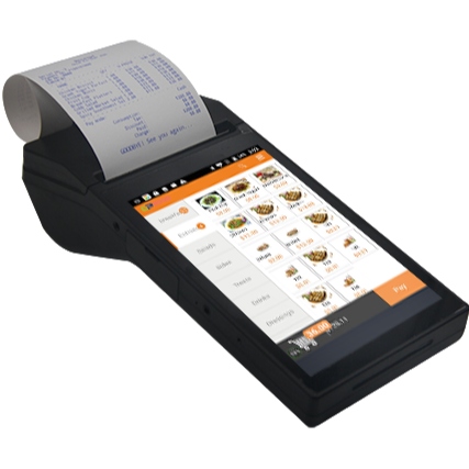 Origin 2G DDR3 Memory Handheld POS System Machine for Cashiering and Thermal Printing
