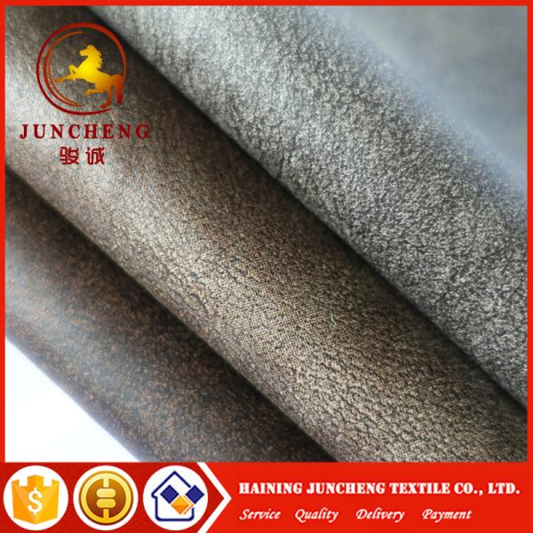 2018 New wholesale embossed velvet fabric with fleece backing