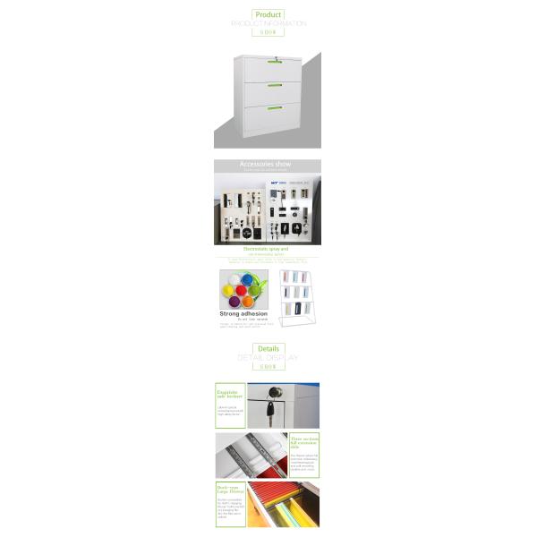 Office Lockable Multi Drawer Cabinets / Steel File Storage Cabinets 900mm Width