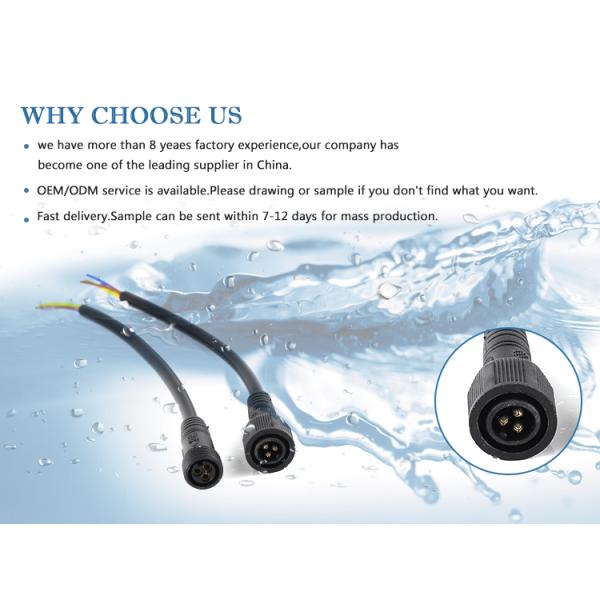 Bett IP67 Waterproof Distribution Cord M15 Street Lighting Module Male Female Cable Connector