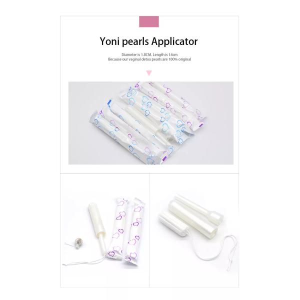PP Disposable Vaginal Applicator To Insert Yoni Detox Pearl Applicator