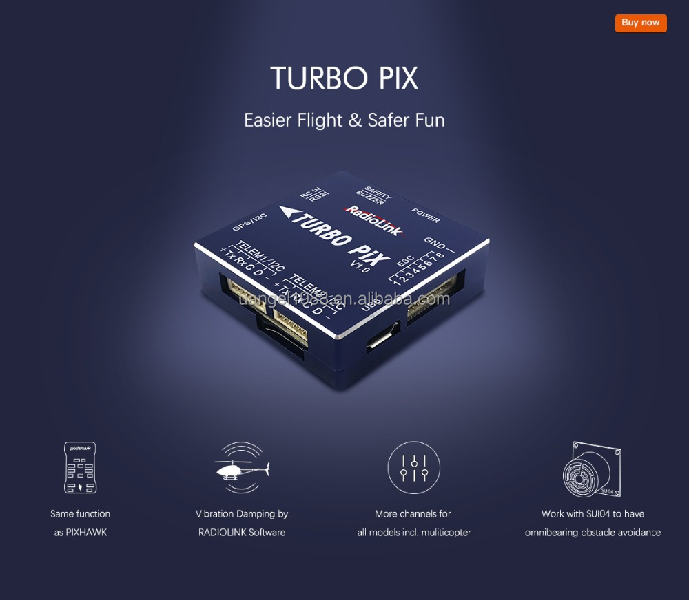 Radiolink PIX V1.0 Module PPM SBUS Flight Controller W/ Mini M8N GPS Control SUI04 Ultrasonic Ranging Sensor For RC