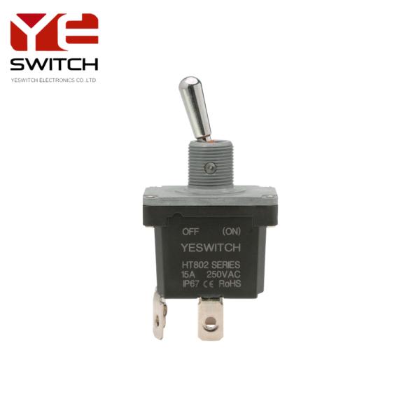 UL94V 0 Automotive Switch 28VDC Metal Toggle Switch Outer Screw Terminal For Cranes