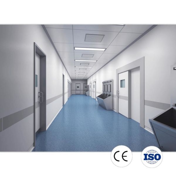 Modular Hardwall Cleanroom Enclosure System with Anti-Static ESD Flooring for Advanced Technology Facilities