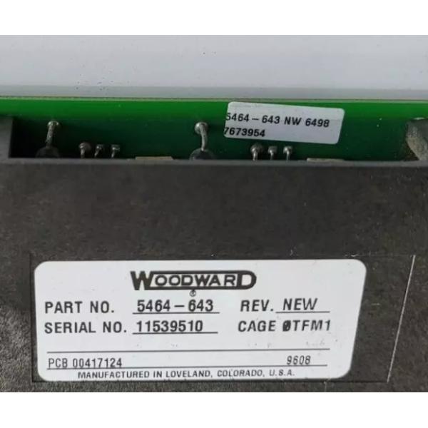 5464-643 WOODWARD Discrete Input Module 300mm Length