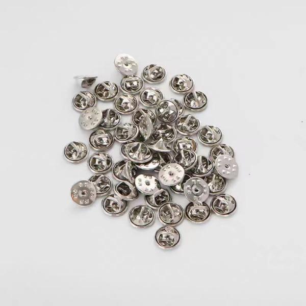 No Tools Required Nickel Plated Brass Butterfly Clutch Pin Back with 8mm/10mm/12mm Size for Secure Locking