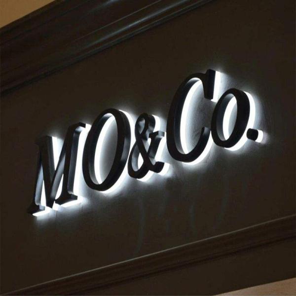 Outdoor Wall Led Letter Channel Sign Metal 3d Acrylic Backlit Letter Sign