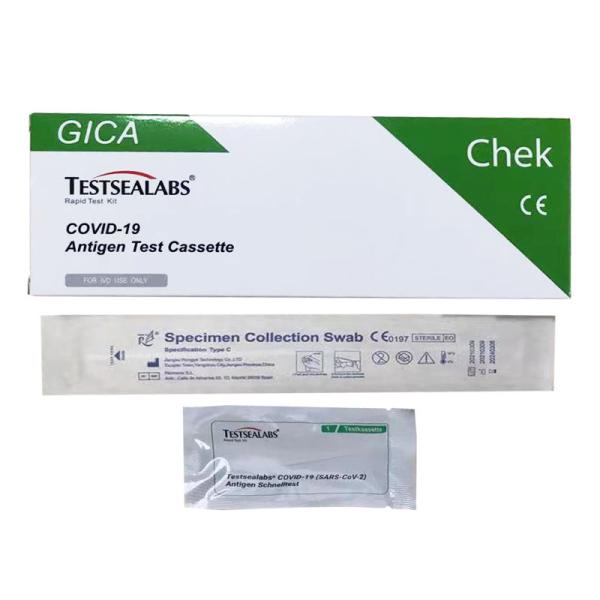 Factory Wholesale Cov-19 Test Kit Antigen Rapid Test Cassette Colloidal gold Siliva Nose Saliva Test