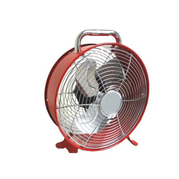 SAA 8 Inch Metallic Retro Electric Desk Fan , 2 Speed Air Cooling Ventilation Fan