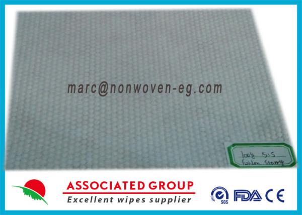 Quality Viscose Polyester Spunlace Nonwoven Fabric Hot Melt Big Dot Pattern for sale