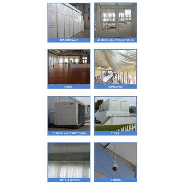 Large Heat Arched Polygon Tent Heavy Duty For Warehouse Storage ODM