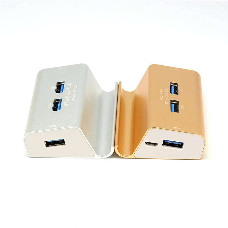 MacBook Pro Aluminum Alloy Powered USB Type C Hub OEM / ODM Acceptable