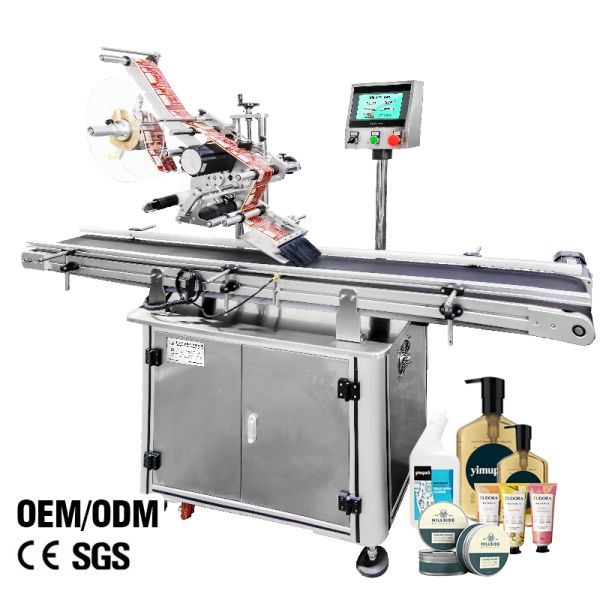 Square Bottle Automatic Flat Labeling Machine Applicator Double Side Sticker ODM
