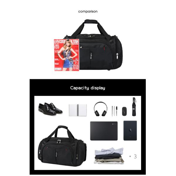 Multipurpose Large Capacity Travel Duffle Bag Rainproof For Men
