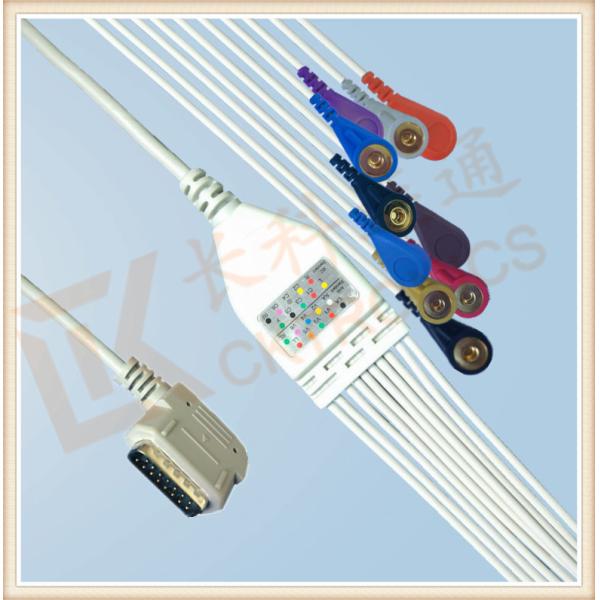 Kenz PC 109 Ecg Accessories Cable One Piece Ecg Cable 10 Leadwires Snap AHA