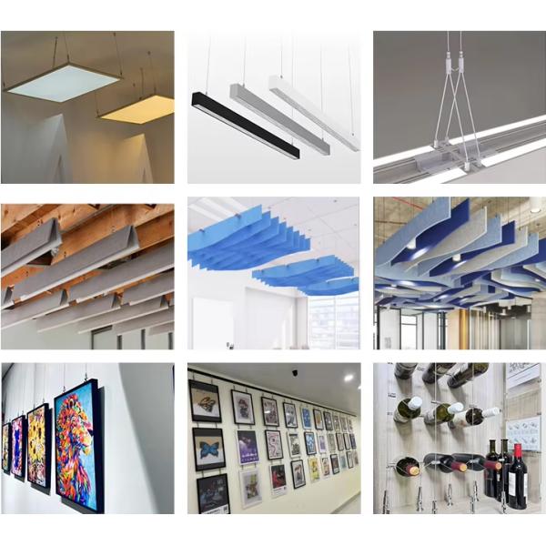 Adjustable Wire Rope Fastener 180 Degree Customized Swivel Cable Grippers For Light Hanging