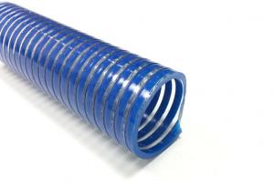 China Standard Duty Clear PVC Hose , Corrugated Helix Water Pool Suction Hose on sale