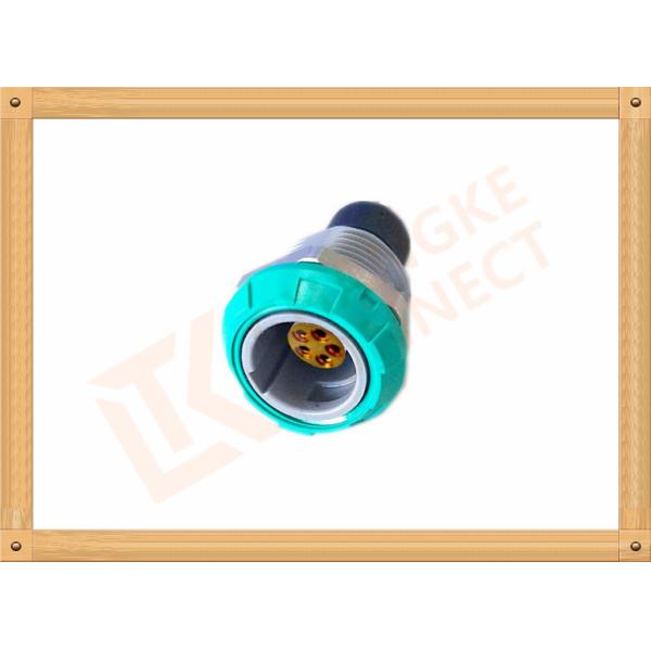 Self Locking 5 Pin Waterproof Circular Connector / Push Pin Connector
