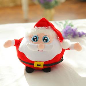 Buy cheap 20cm Small Cute Red Animated Plush Christmas Toys Santa Claus White Beard Pattern product