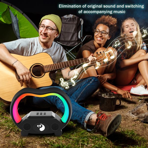 Multi Function Smart Led Light Box Outdoor Portable Wireless Party Speakers RGB Fun Colors