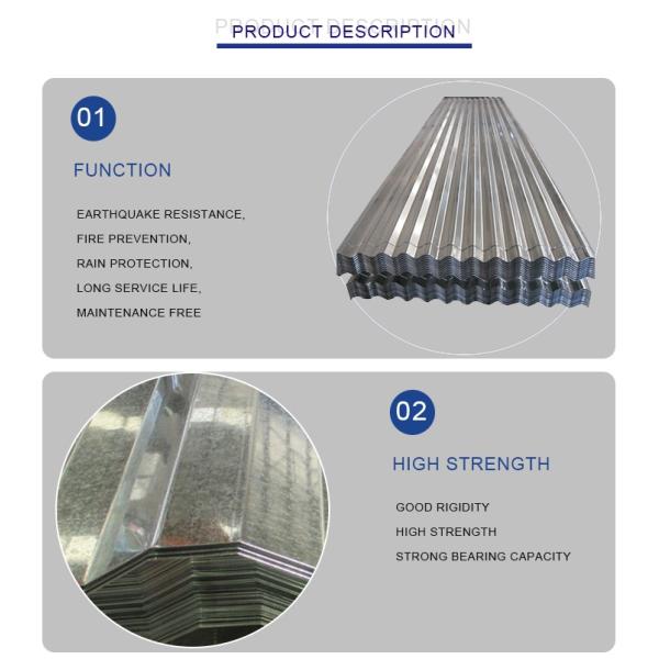600-1500mm Width Roofing Galvanized Steel Plate Corrugated Sheet SPCC SGCC Z275 3003 Cold Rolled/Hot Rolled Galvanized Coated