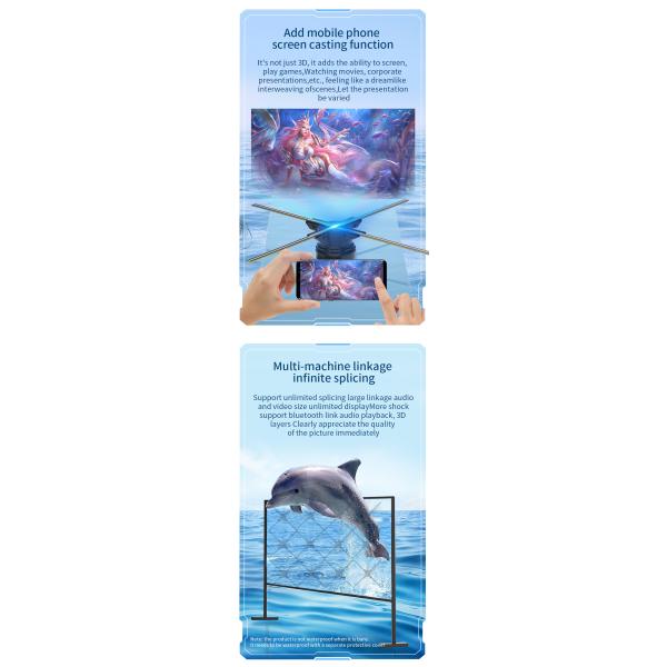 3d Hologram Display 80 Cm Hologram Fan For Indoor Holographic Display