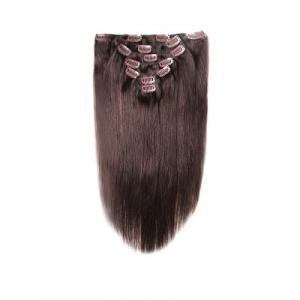China Genuine Long 100 Remy Human Hair Clip In Extensions Clean Weft OEM Service on sale