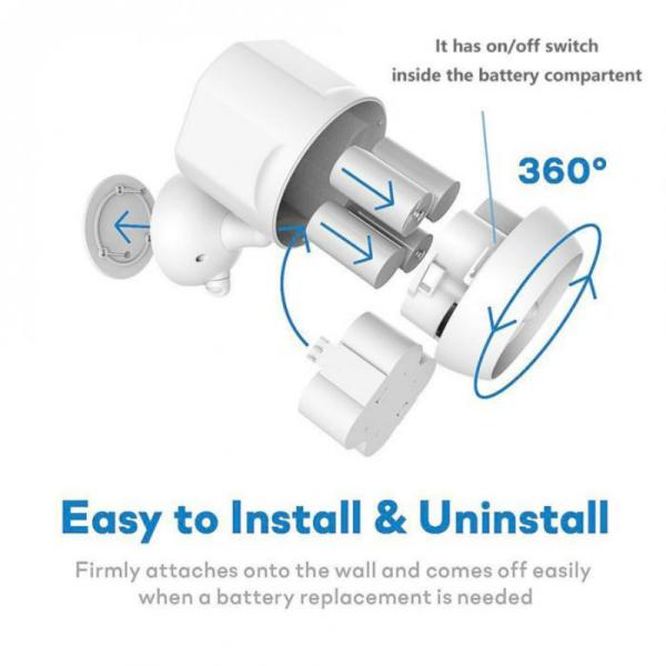 450Lms Outdoor Wireless Security Lights Battery Powered