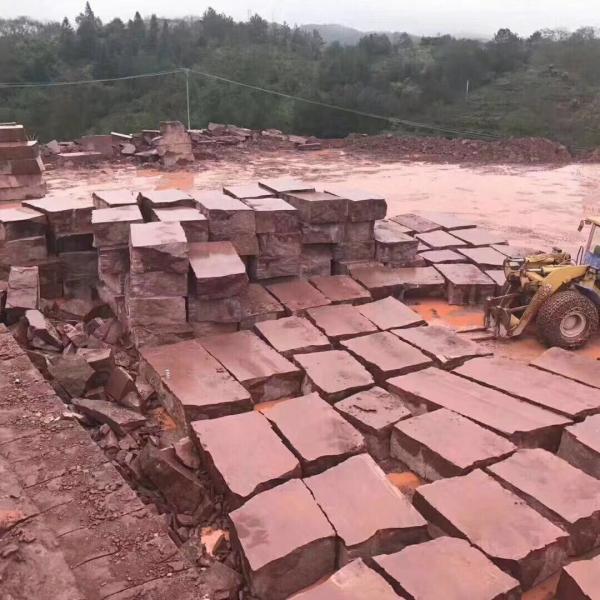 Red Porphyry Granite Basalt Paver Tiles , Basalt Paving Slabs Stones