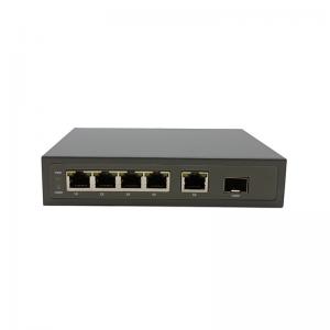 Buy cheap ZC-2006P PoE Switch 4 POE Ports 1 GE SFP+5*GE RJ45 Switching Capacity 12G DC Or AC product