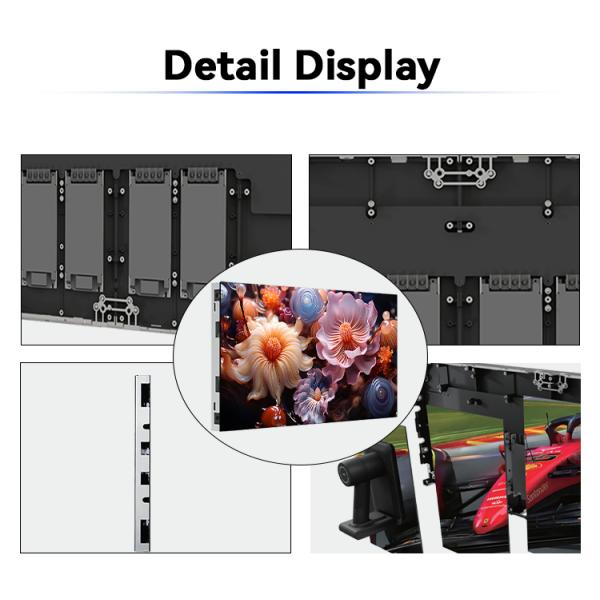 1.5MM SMD3535 Transparent LED Display System HD Poster Customized
