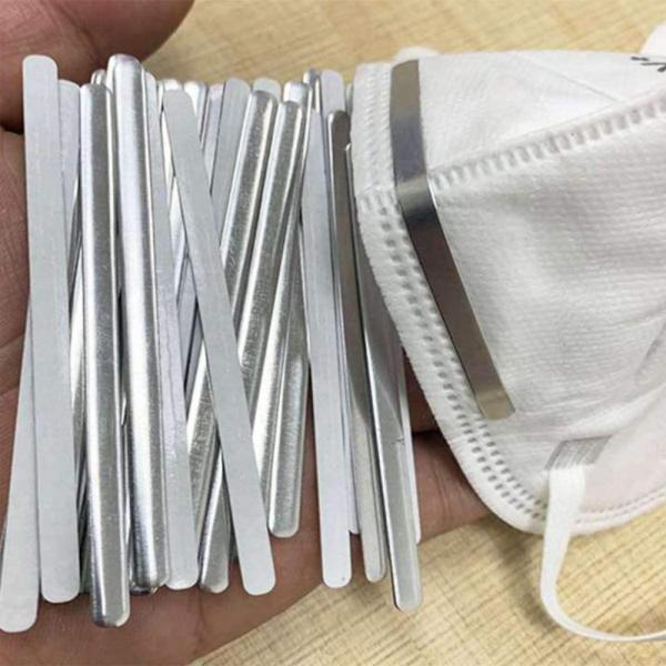 Self Adhesive Flat Strip Nose Bar Clips Aluminum Nose Bridge Wire