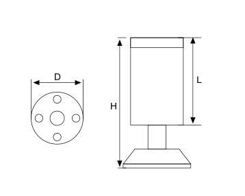 Professional Iron Metal Sofa Legs Replacement With High Bearing Capacity