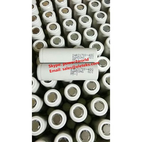 Samsung INR21700-48G 4800mAh Flat Top Samsung 21700 48G Rechargeable Lithium-ion Battery Cell 3.7V