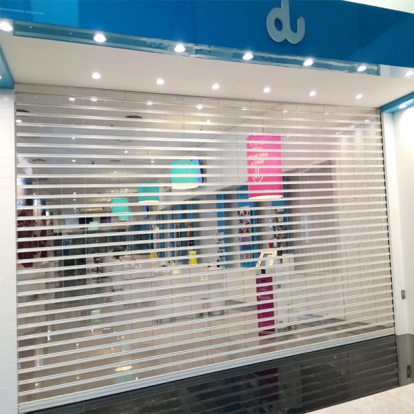 Shop Clear Polycarbonate Roller Shutter Transparent For Shopping Mall