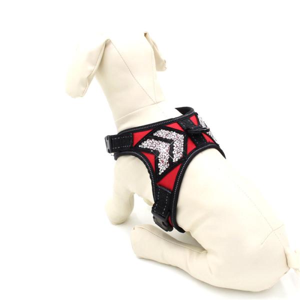 S M L Reflective Soft Pet Harness Lightweight Security Dog Harness Customized Color