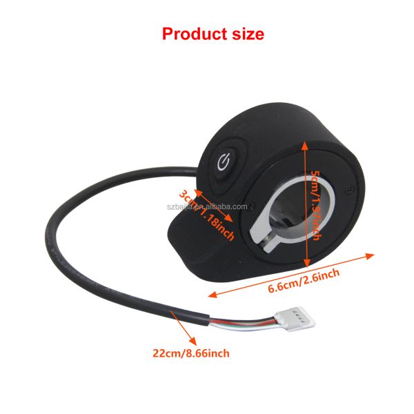 Portable E Scooter Thumb Throttle Accelerator With On / Off Button For KUGOO S1 PLUS Parts