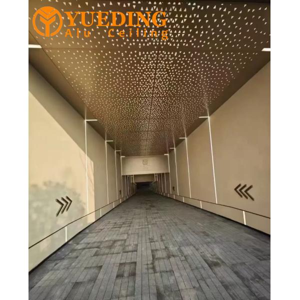 Hotel Lobby Aluminum Ceiling Sheets Fireproof Moisture Resistant