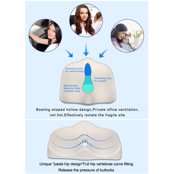 Memory Foam Cushion Office Car Orthopedic Memory Foam Seat Cushion