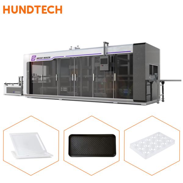Biodegradation Starch Pet Automatic Thermoforming Machine 12m For Beverage